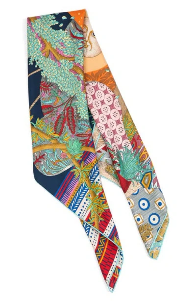 Viens Avec Moi Full Moon Large Silk Scarf