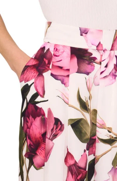 Ted Baker Floral Satin Flowy Pants