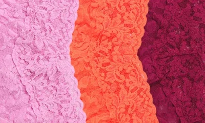 Hanky Panky Assorted 3-pack Lace Original Rise Thongs