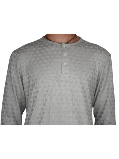 Ledger & Ford Grey Folsom Basketweave Henley