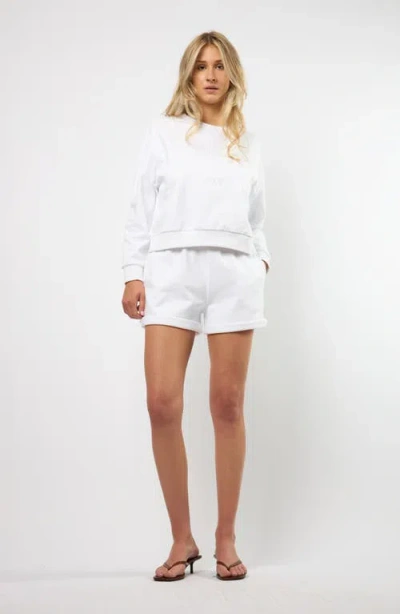 Viens Avec Moi The Lakeside Set Cotton Graphic Sweat Shorts
