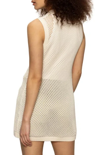 Sanctuary Open Stitch Longline Cotton Vest