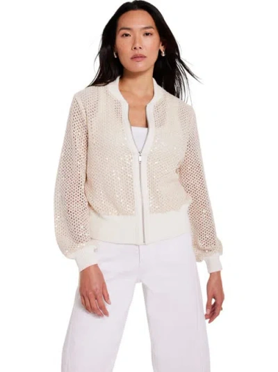 Mint Velvet Sequin Bomber Jacket