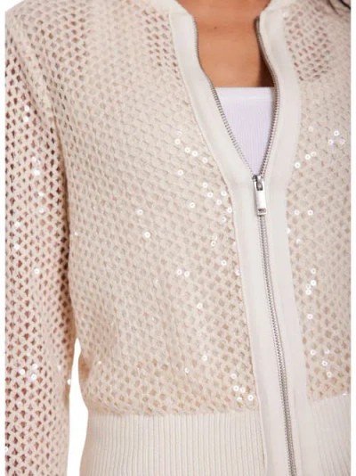 Mint Velvet Sequin Bomber Jacket