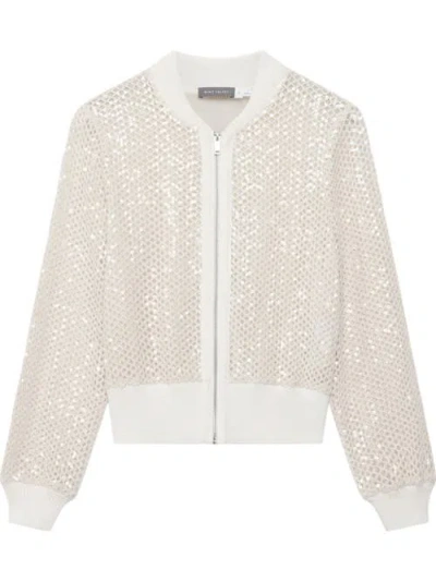 Mint Velvet Sequin Bomber Jacket