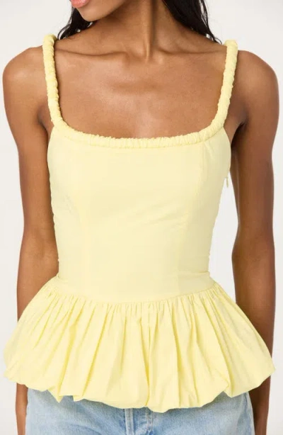Astr The Label Bubble Peplum Cotton Camisole