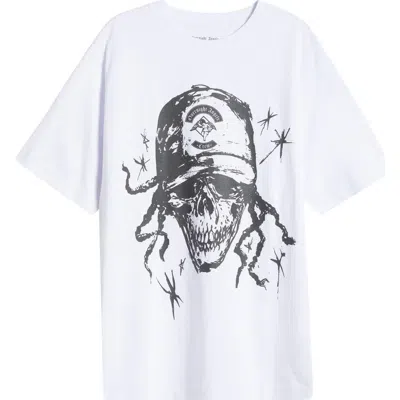 Overnight Angel Crew Skull Funk Organic Cotton Graphic T-shirt