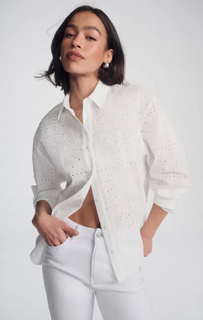 Mavi Eyelet Button-up Shirt In White