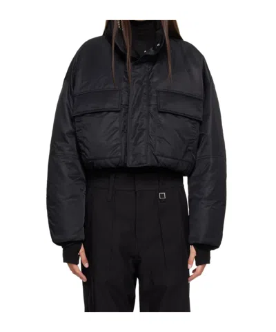 Wooyoungmi Black Cropped Down Jacket