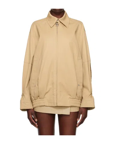 WOOYOUNGMI BEIGE ZIP-UP JACKET 