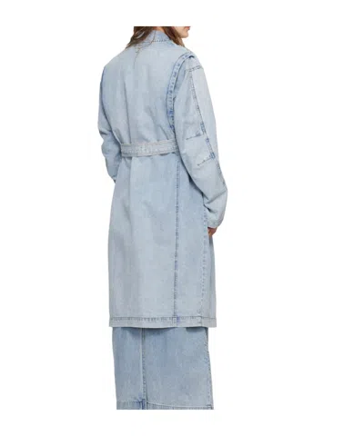 Wooyoungmi Blue Faded Denim Coat
