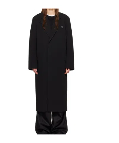 Wooyoungmi Black Single-breasted Coat
