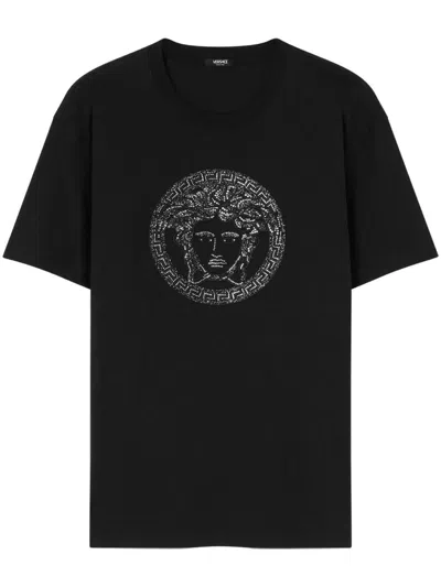 Versace Embellished Medusa T-shirt