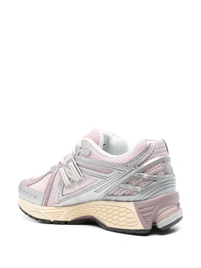 New Balance Pink Low Top Sneakers With Logo Patch On Side And Tongue And Perforated Panels In Tech Fabric Unisex In Multi