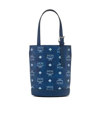 Mcm Handle Strap Shoulder Bag In Blue