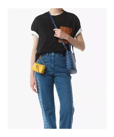 Mcm Handle Strap Shoulder Bag In Blue