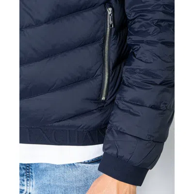 Armani Exchange Polyester Men's Jacket In Blue