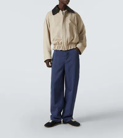 Bottega Veneta Black Suede And Nylon Orbit Flash Sneakers In Blue