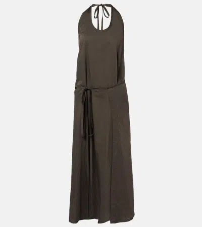 Lemaire Halter Neck Midi Apron Dress With Open Back