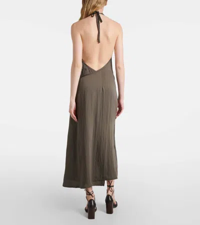 Lemaire Halter Neck Midi Apron Dress With Open Back