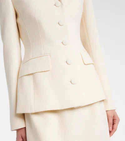 Dolce & Gabbana Tailored Button-front Blazer In Neutral