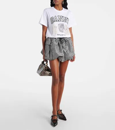 Ganni Animals White T-shirt