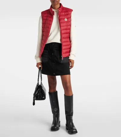 Moncler Igens Down Gilet In Red