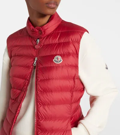 Moncler Igens Down Gilet In Red