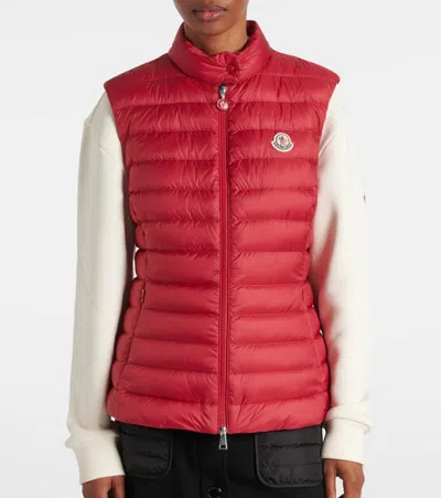 Moncler Igens Down Gilet In Red