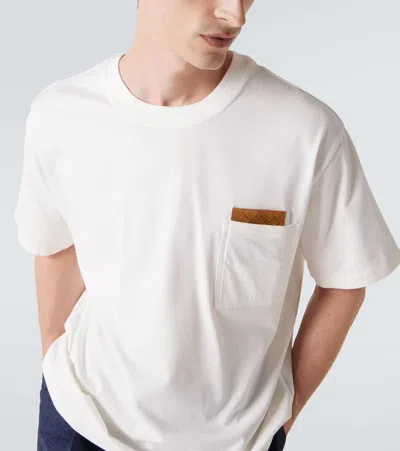 Bottega Veneta Pima Cotton Jersey T-shirt In White