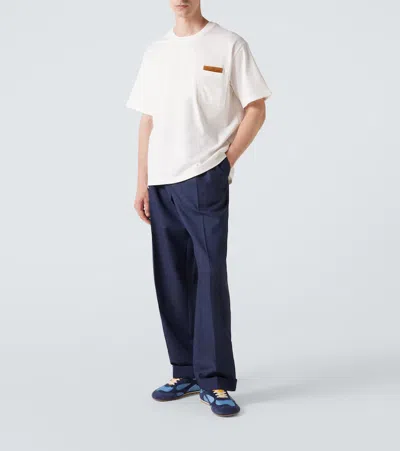 Bottega Veneta Pima Cotton Jersey T-shirt In White