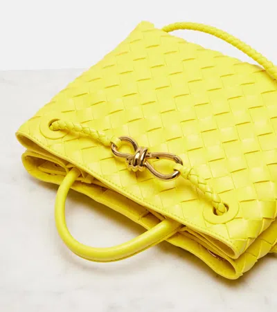 Bottega Veneta Womens Sulfur-muse B-sulfur Andiamo Small Leather Top-handle Bag In Yellow