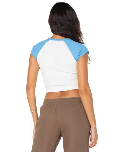 Roxy Paraiso Cropped Tee In Blue