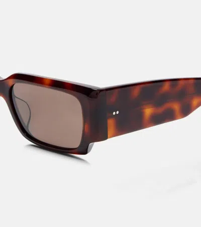 Khaite X Oliver Peoples 1995c Rectangular Sunglasses In Red