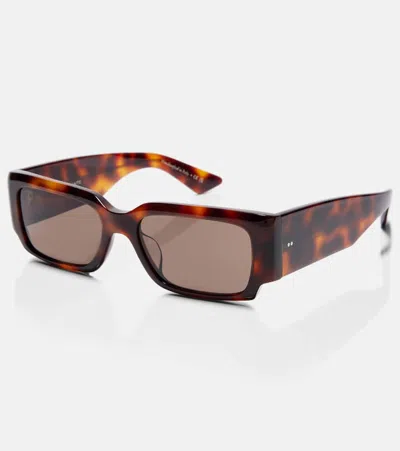 Khaite X Oliver Peoples 1995c Rectangular Sunglasses In Red