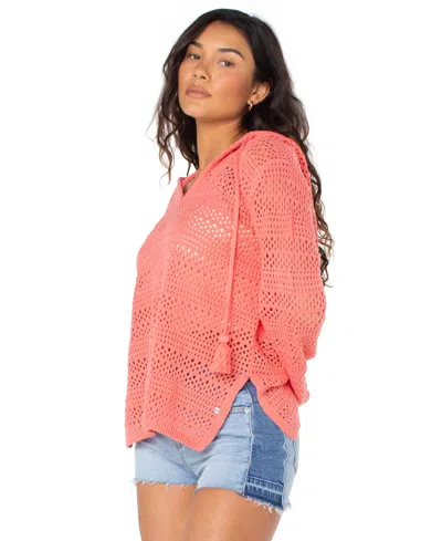 Roxy Juniors' Hippie Love Cotton-blend Relaxed Sweater