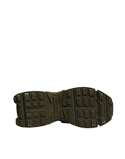 Pre-owned Dolce & Gabbana Military Green Space Low Top Sneakers Men's Shoes ()