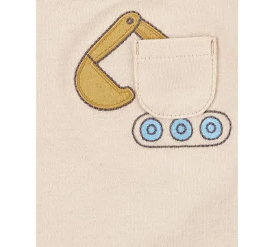 Carter's Baby Boys Round Neck Short Sleeve Rib 5-pc. Bodysuit