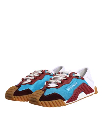Dolce & Gabbana Multicolor Nylon Ns1 Low Top Sneakers Men's Shoes