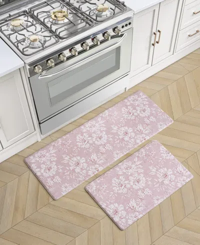 Laura Ashley Iris Ant-fatigue 2-pc. Wellness Mats