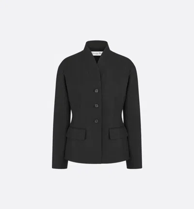 Dior Jacket Tailored Flap Pockets In Black