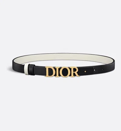 Dior Reversible D-dream Belt In Black