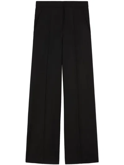 Max Mara Long Wide-leg Trousers With Tailored Fit And Side Pockets