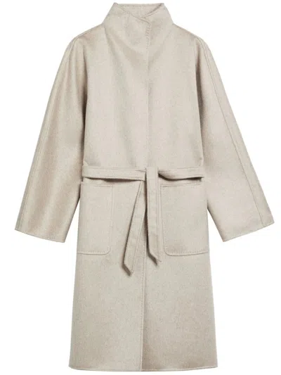 Max Mara Beige Lilia Cashmere Zibellinato Coat