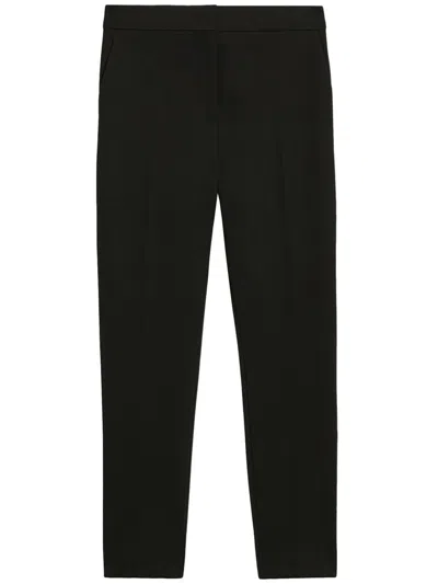 Max Mara Tailored Black Trousers With Smooth Finish And Functional Pockets