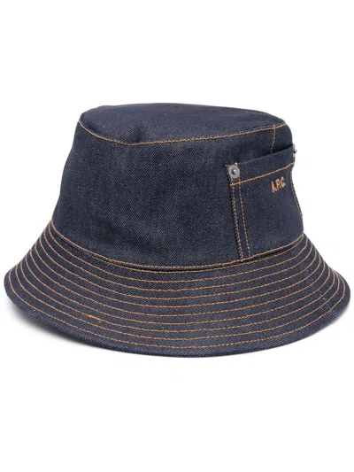 Apc A.p.c. Thais Bucket Hat In Blue