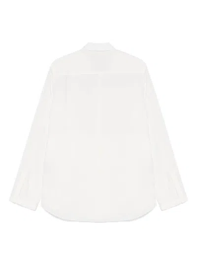 Ranra Off-white Maker Gauze Modal Poly Classic Shirt