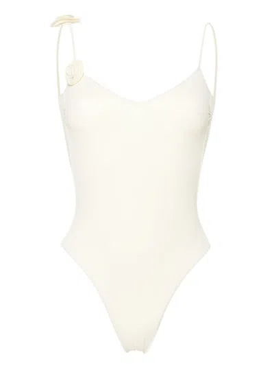La Reveche Ashar Floral-appliqué Swimsuit