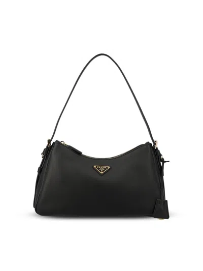 Prada Structured Black Shoulder Bag With Aesthetic