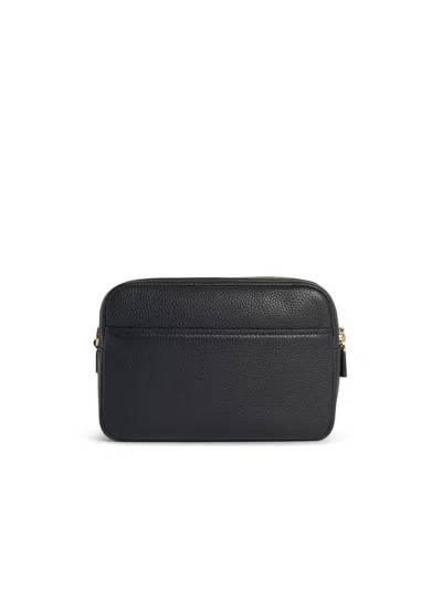 Michael Kors 'bryant' Black Shoulder Bag With Logo Lettering On The Front And Chain Shoulder Strap